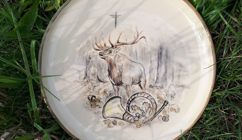 Plate with hunting motif, © Kristin Kommke