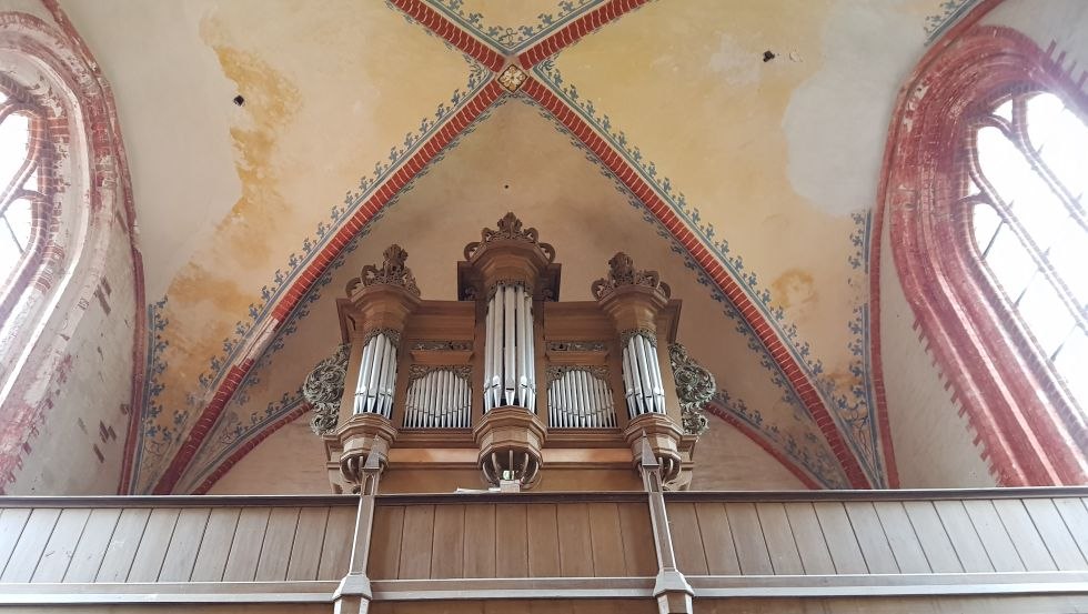 Widok na organy w kościele na wyspie Poel, © VMO, R. Kral