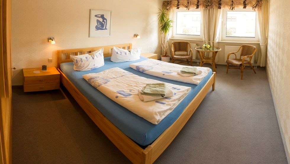 Bedroom in cottage on the beach, © Ferienhaus "Zum Strand"
