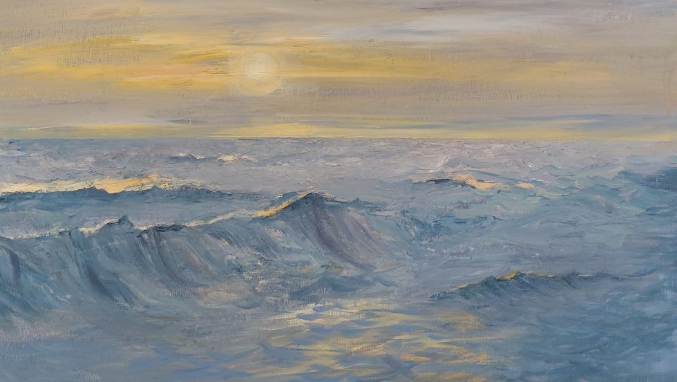 Baltic Sea in evening light, © Gudrun Seidel
