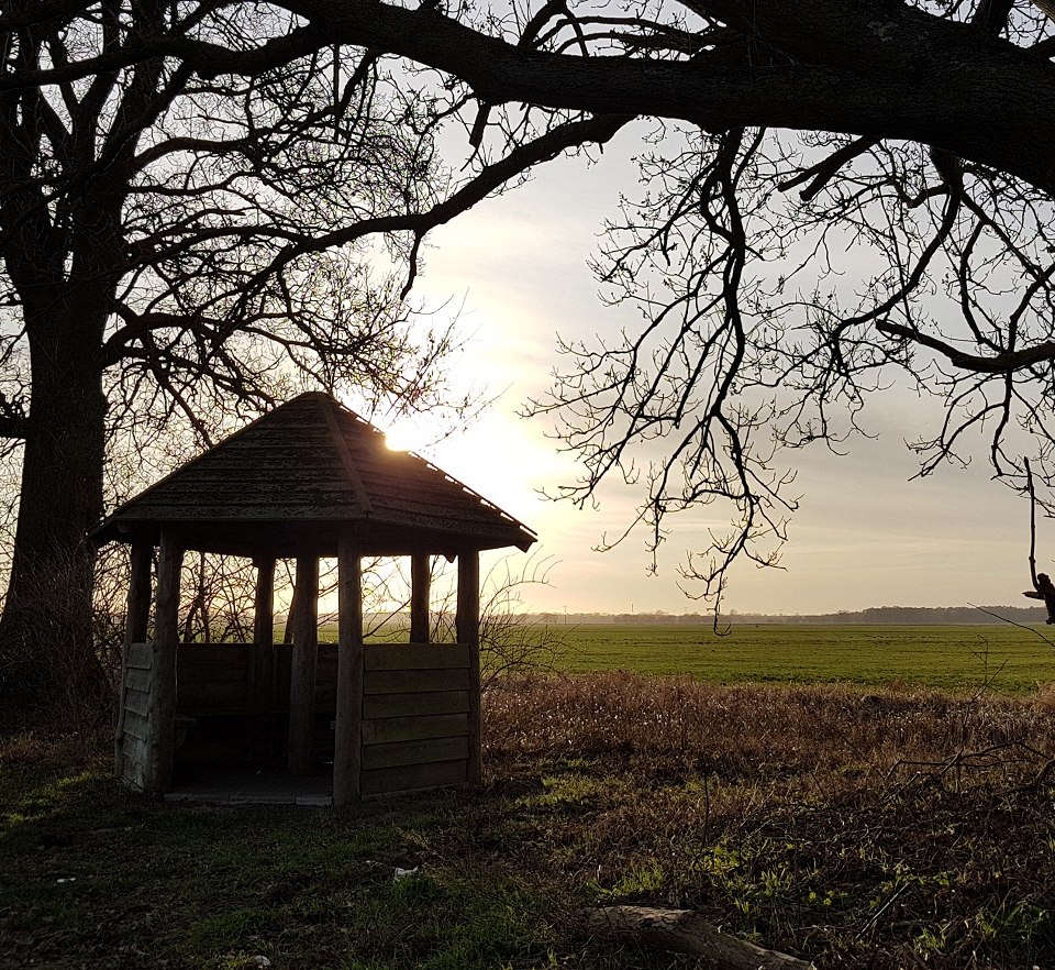 At any time of the year, the rest hut allows a wide view of the meadow landscape., © Verein Lewitz e.V.