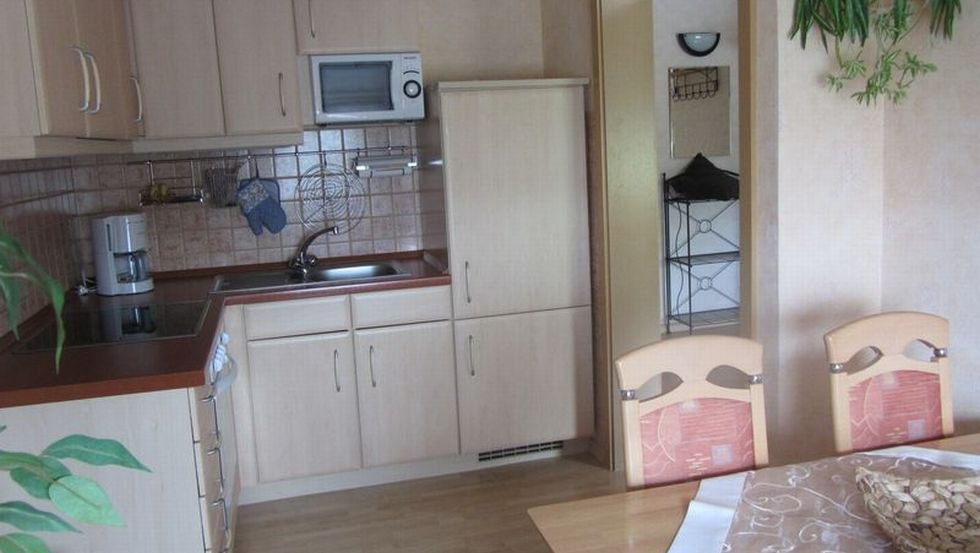 Uitzicht op de keuken van het vakantieappartement Haus Birgit, © Birgit Prüter