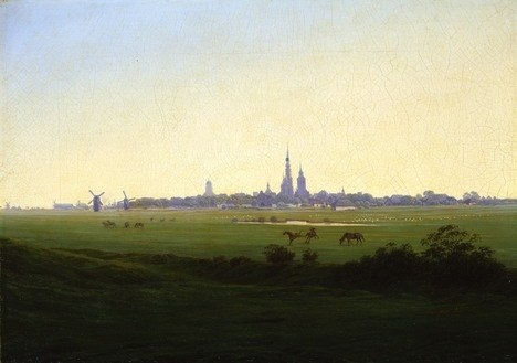 © Caspar David Friedrich, Wiesen bei Greifswald, 1821/22 © Hamburger Kunsthalle/bpk, Foto: Elke Walford