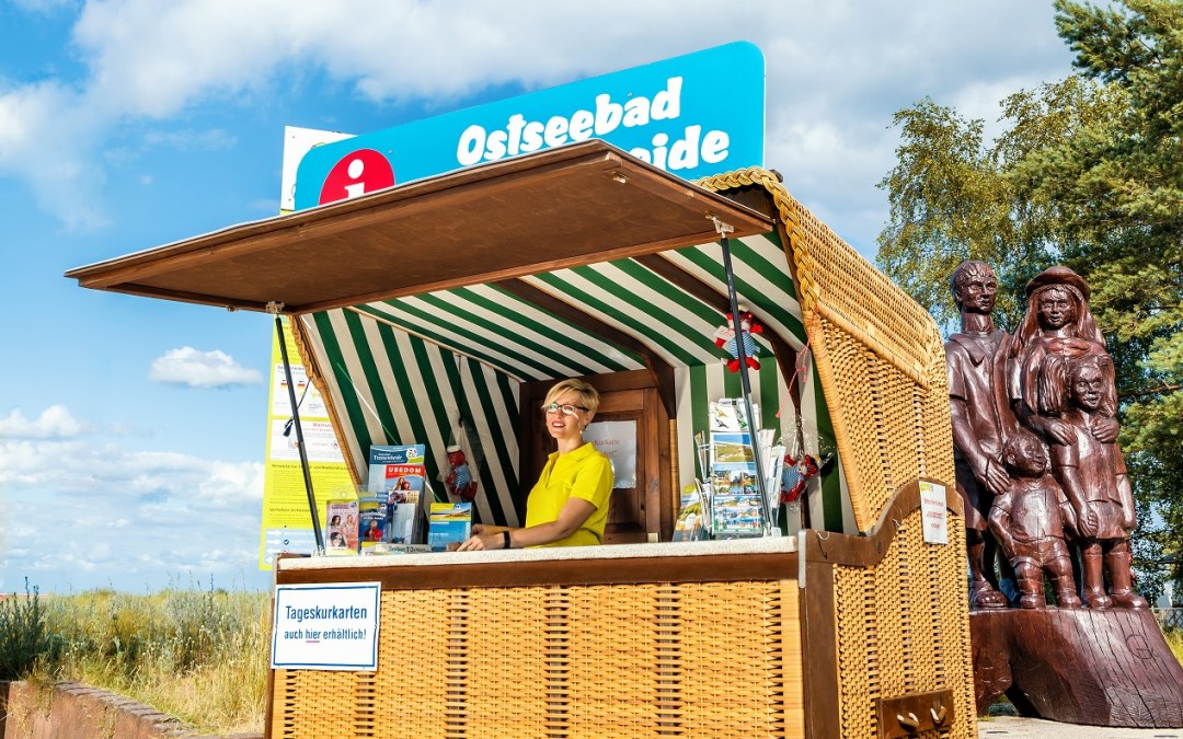 Mobile tourist information in Baltic resort Trassenheide, © TMV/Tiemann