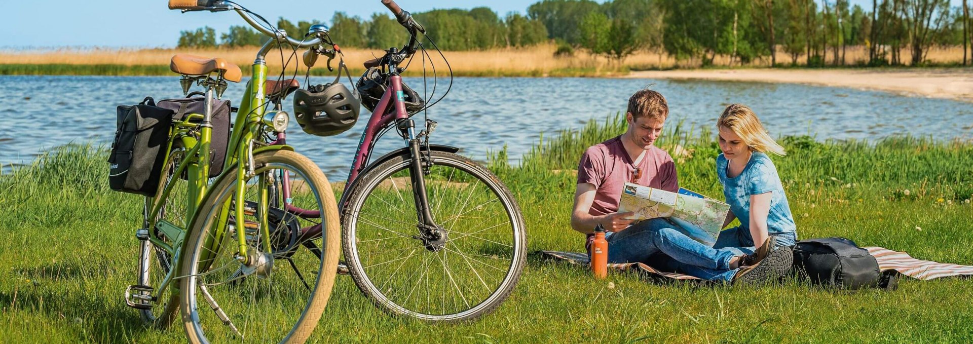 Czas wolny na plaży w Mönkebude, © TMV/Tiemann