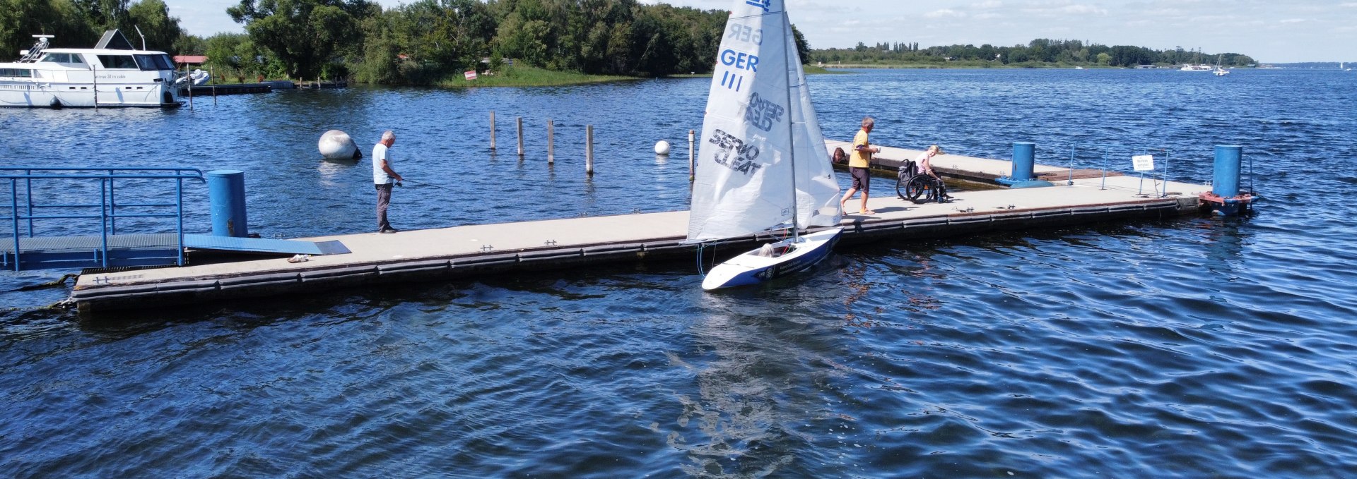 The mooring maneuver, © Plauer Hai-Live e. V.