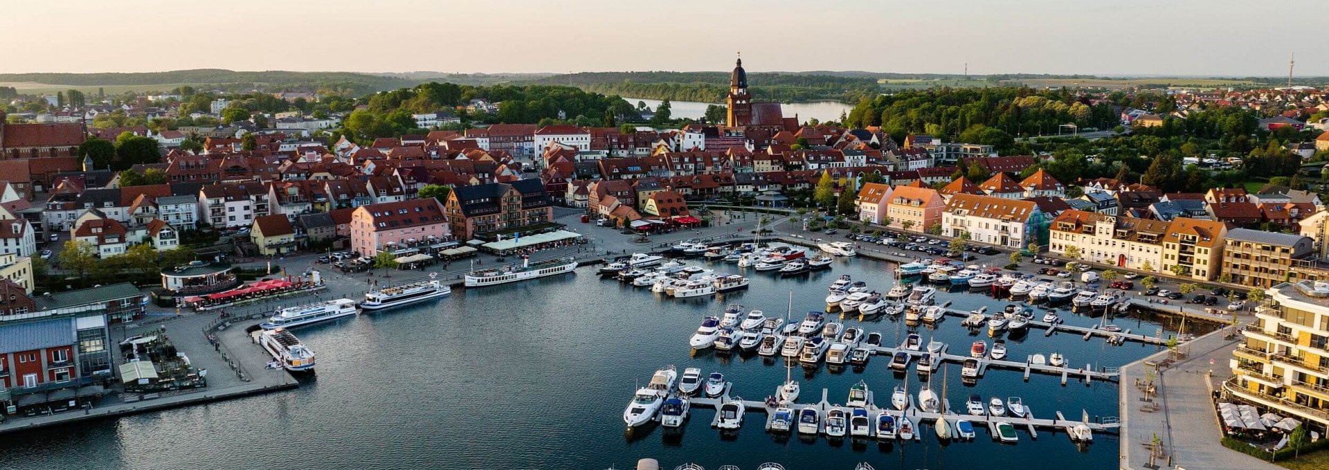 Widok na port w Waren an der Müritz, © TMV/Gänsicke