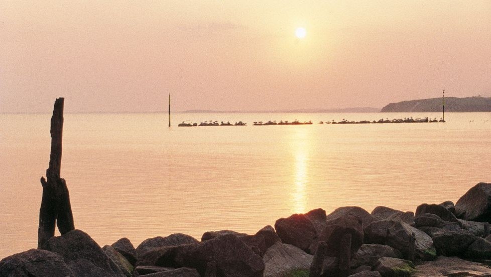 Zachód słońca nad zatoką Jasmund, © TMV/Agentur Waterkant