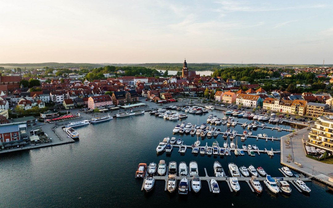 Widok na port w Waren an der Müritz, © TMV/Gänsicke