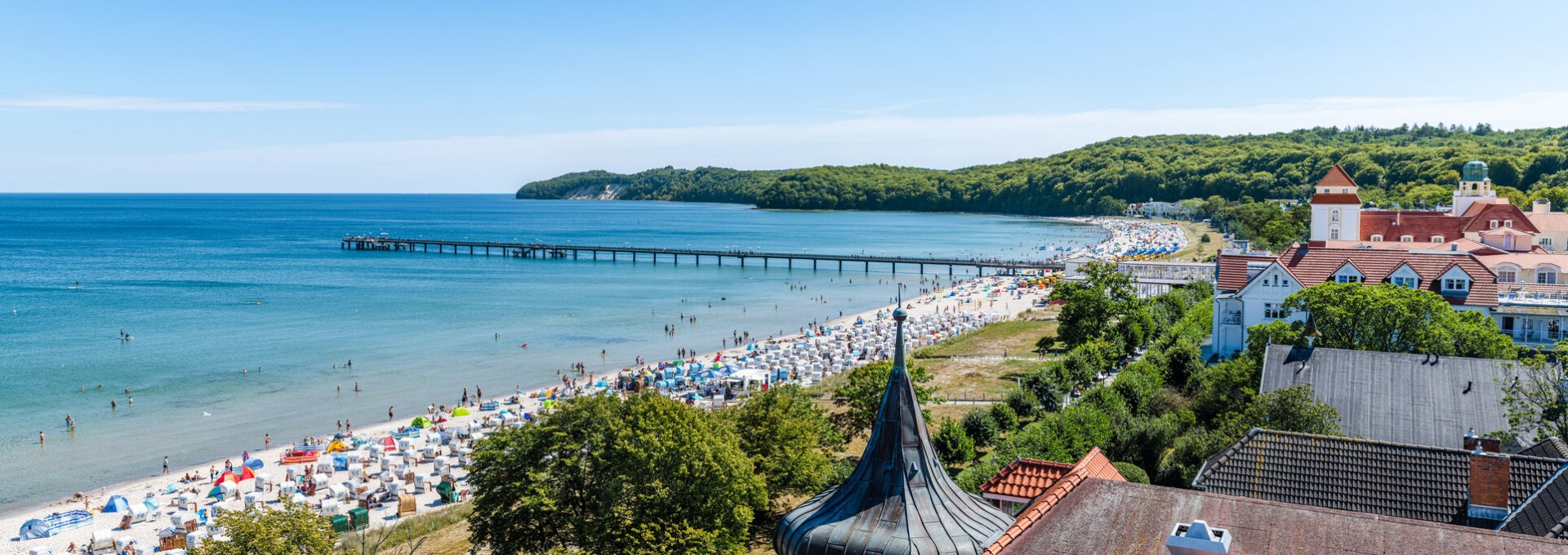 Uitzicht op de pier in de kustplaats Binz, © TMV/Tiemann