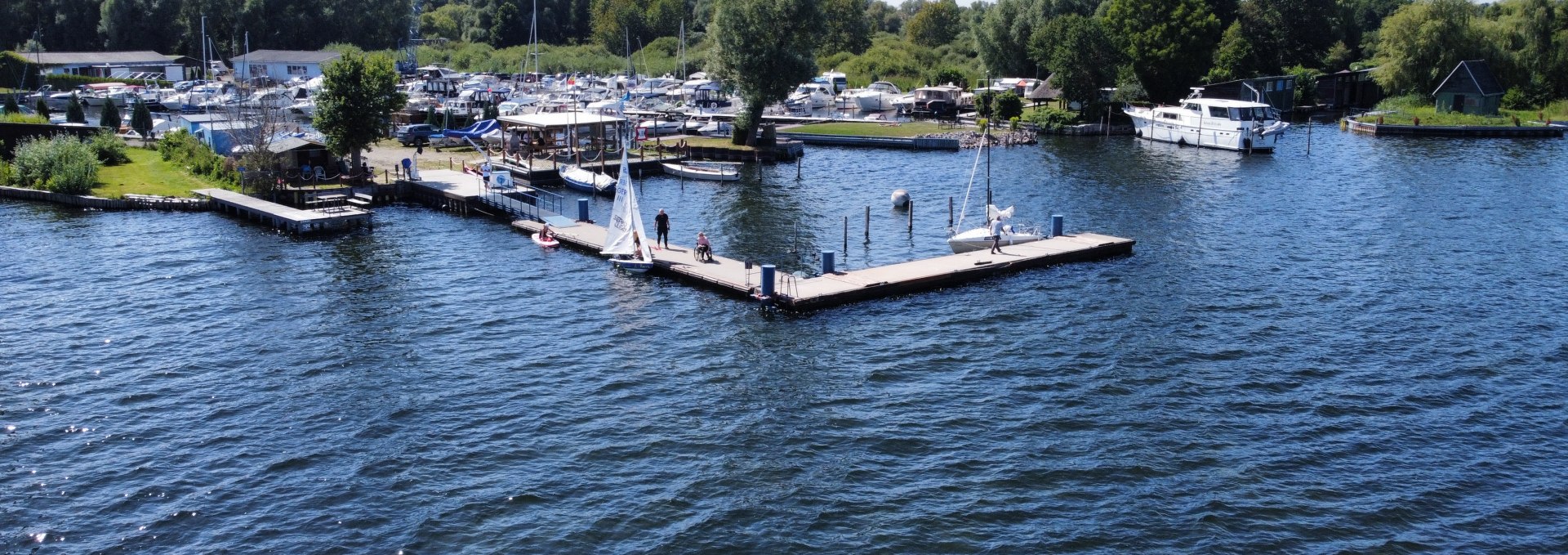 The floating dock, © Plauer Hai-Live e. V.